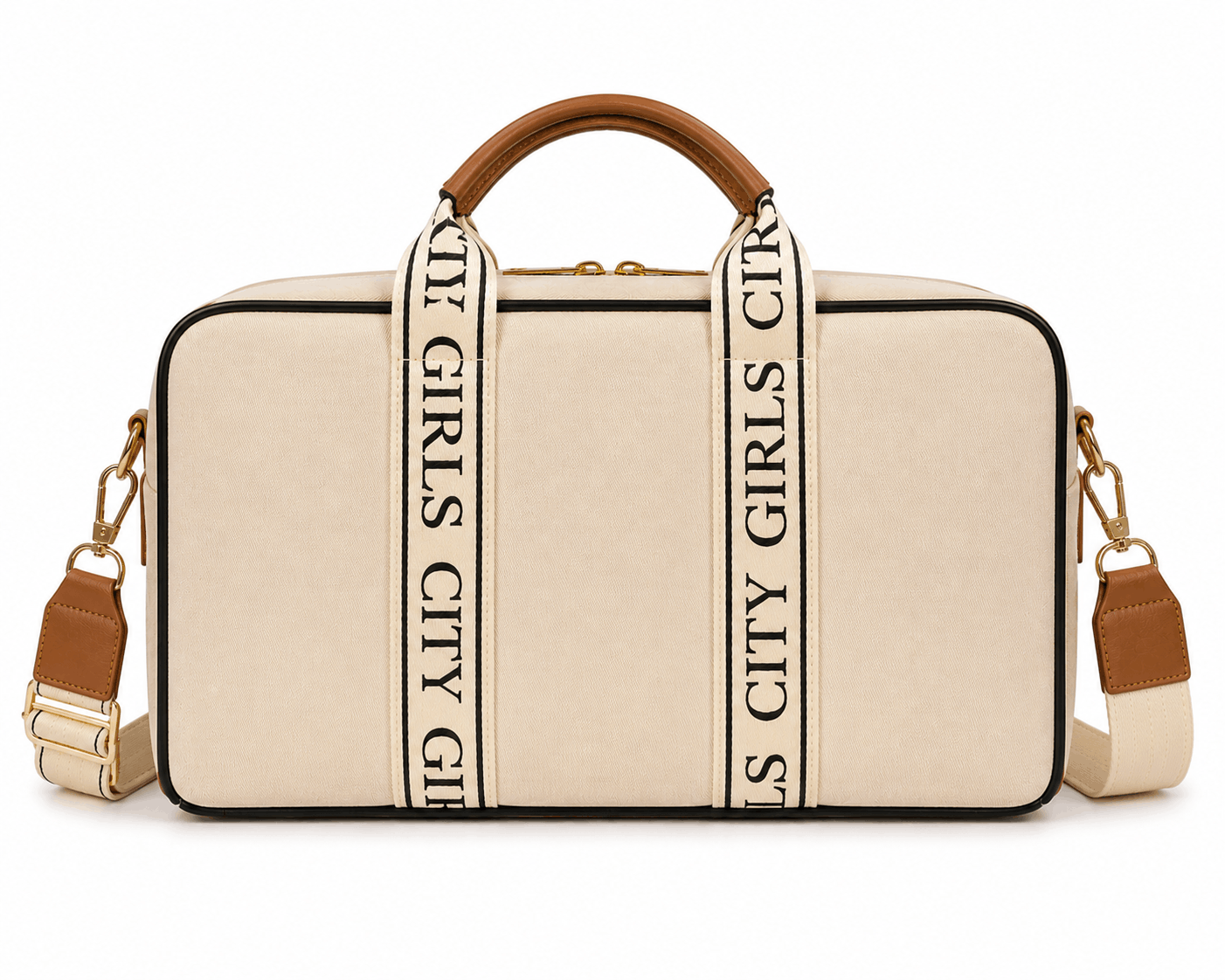 ChicCuero Aasma Travel Duffle - Beige