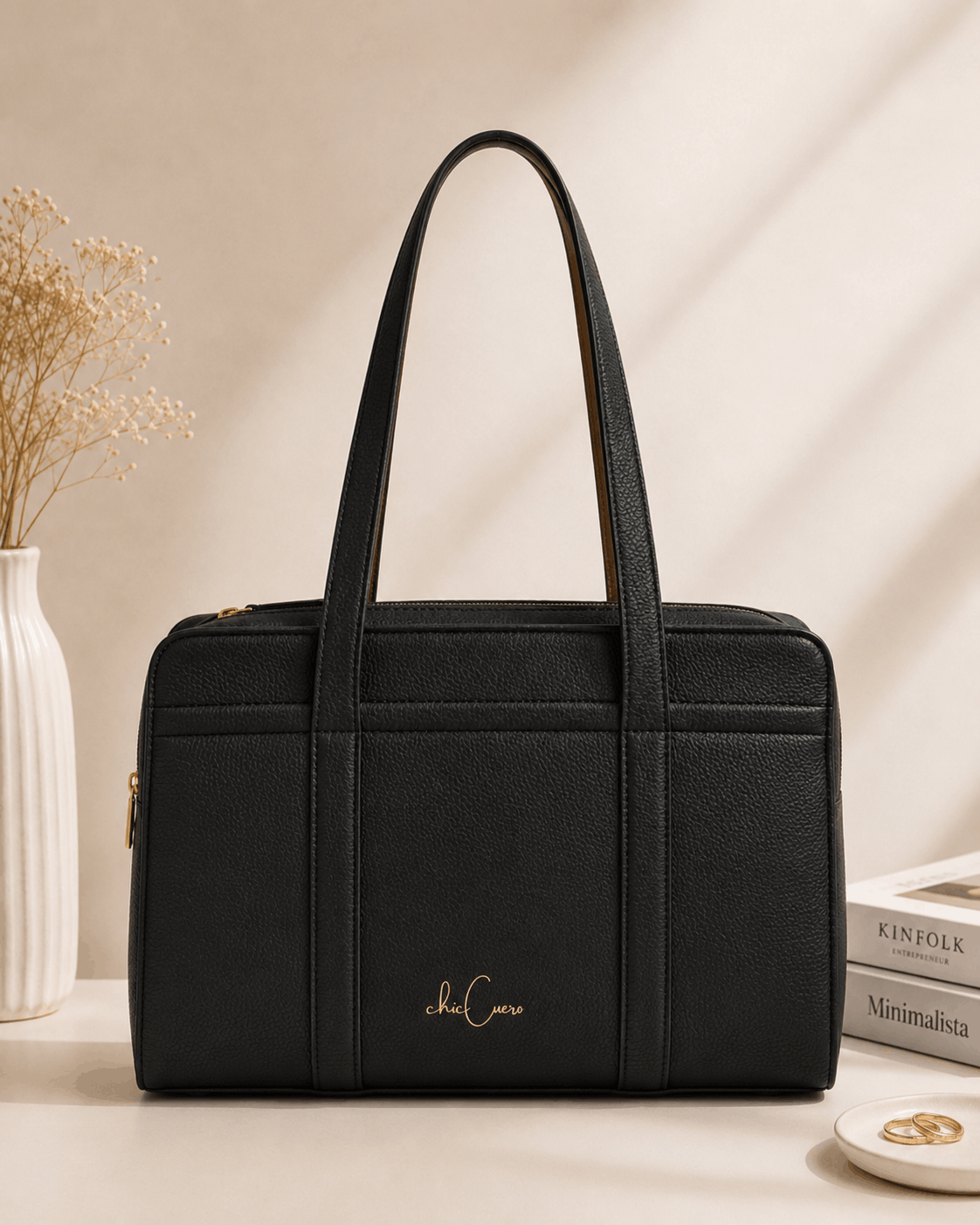 ChicCuero Zariya Office Tote - Black